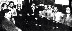 Chiune was at the Foreign Office in Manchurin  (second from left)