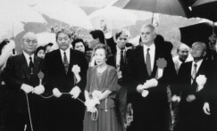 The dedication ceremony of the 'Hill of Humanity Park' (1992)