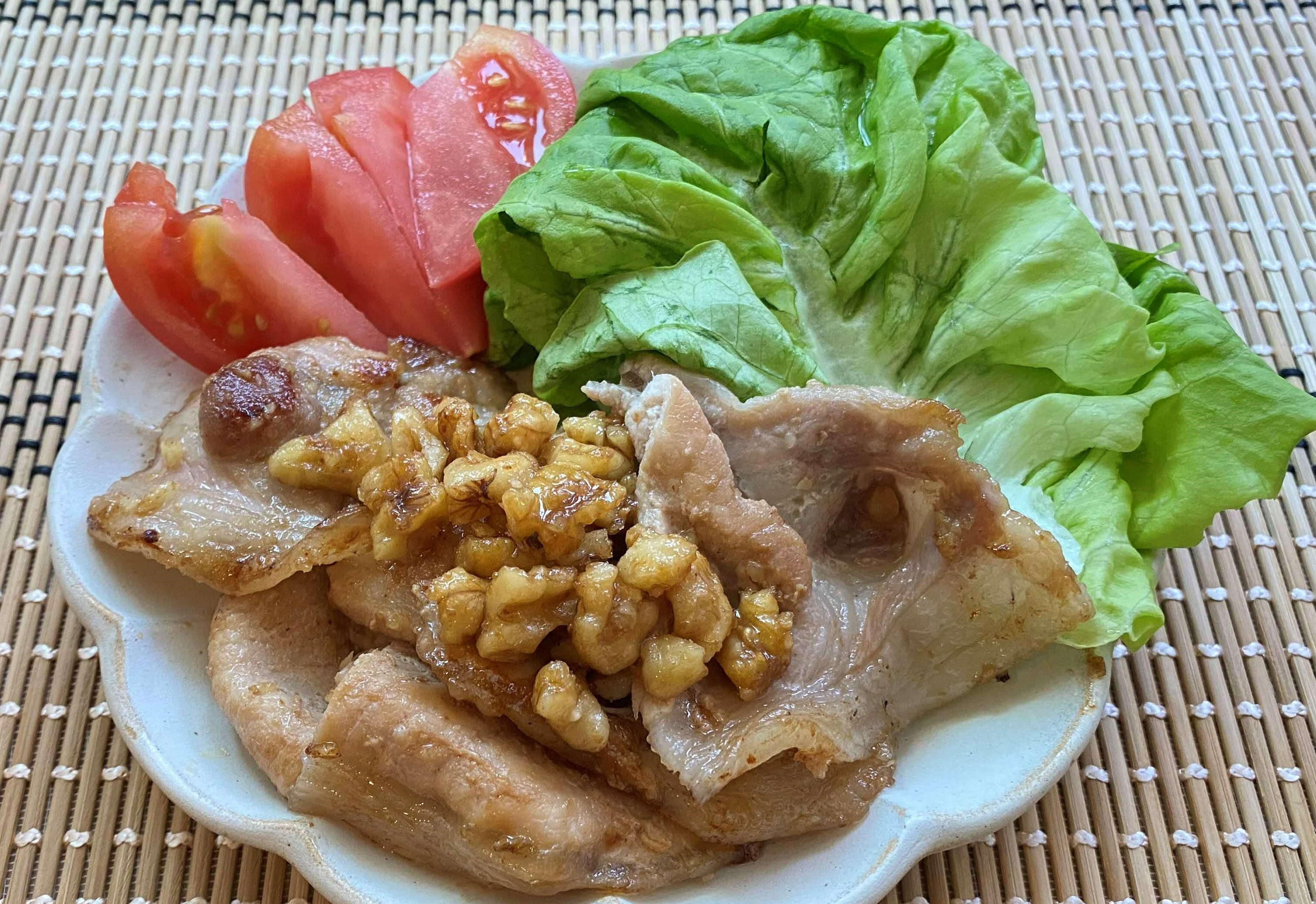 豚肉のくるみ焼き