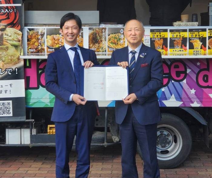 株式会社メルカート災害協定調印式の写真