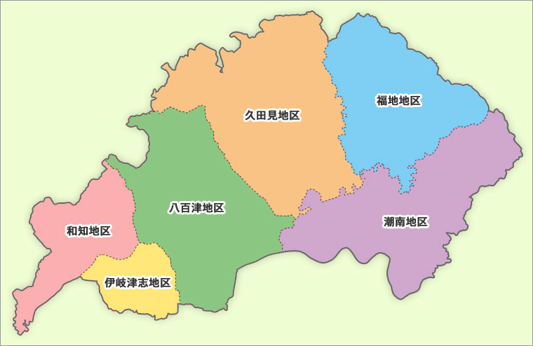 八百津町地区別地図
