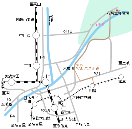 八百津町へのアクセスガイドの画像その3